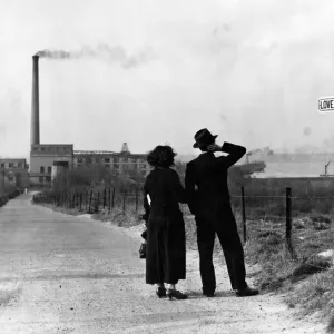 Print of This is Lovers Lane at Swanscombe, Kent Print of This is Lovers Lane at Swanscombe, Kent