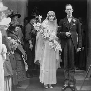 Wedding Brenda Hamilton daughter of Lord and Lady Ernest Hamilton and Count A de
