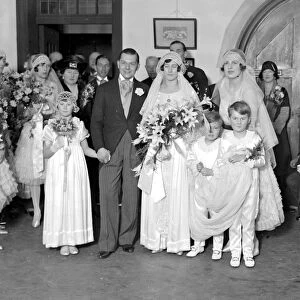 Wedding of Mr Walter, Woolland and Miss Valerie Cory at St Peters, Cranley Gardens