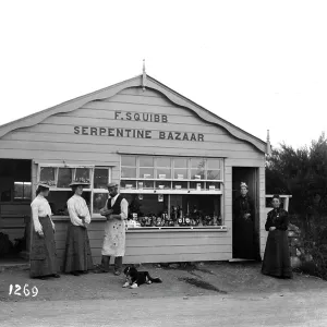 F. Squibbs Serpentine Bazaar, The Lizard, Landewednack, Cornwall. Early 1900s