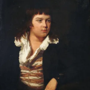 Print of a young John Vivian of Pencalenick in oil on canvas Print of a young John Vivian of Pencalenick in oil on canvas