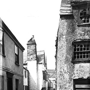 Higher Market Street, East Looe, Cornwall. 1890s
