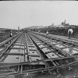 Tin Dressing Frames Print, Dolcoath Mine Tin Dressing Frames Print, Dolcoath Mine