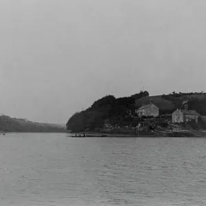 Malpas Ferry Print, Late 1800s View of Tregothnan Landing Malpas Ferry Print, Late 1800s View of Tregothnan Landing