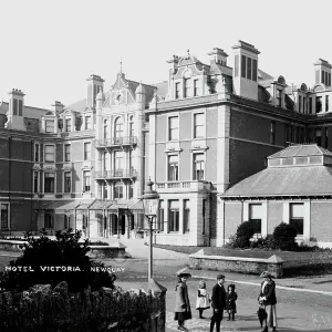 Print of the Victoria Hotel, East Street, Newquay Print of the Victoria Hotel, East Street, Newquay