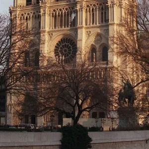 Notre-Dame cathedral after the restoration of its frontage