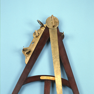 18-inch Hadley quadrant or octant, c. 1760 (wood, brass & glass)