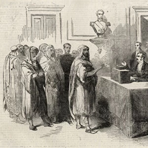 Abd-El-Kader Voting for the French Empire - Illustration for The Illustrated London News