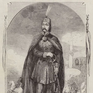 Abdul Aziz, Sultan of Turkey (engraving)