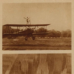 Acrobatic photography, 1932 (b / w photo)