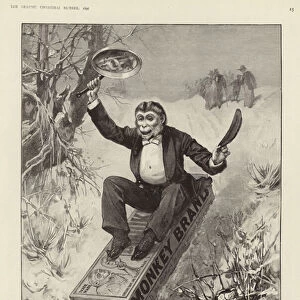 Advertisement for Brookes Monkey Brand soap (engraving)