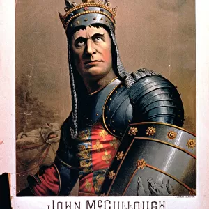 Advertisement for John McCullough as Richard III at Haverly