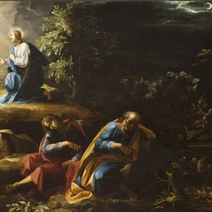 The Agony in the Garden (Christ on the Mount of Olives), 1597-98 (oil on canvas)