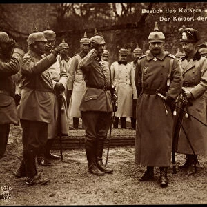 Ak Kaiser Wilhelm II of Prussia, Crown Prince Wilhelm, Husar, Prince Oskar