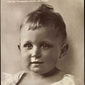 Ak Prince Karl Franz Josef, son of Joachim of Prussia, Liersch 7938 (b / w photo)