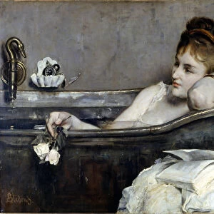 Alfred Stevens: "The bath"1867. National Museum of Compiegne