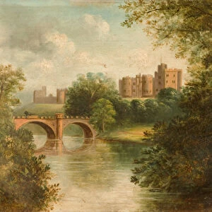 Alnwick Castle, 1850 (oil on canvas)