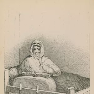 Ann Moore, the fasting woman of Tutbury (engraving)