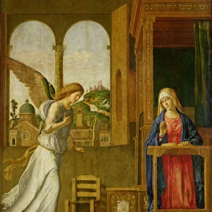 The Annunciation, 1495 (oil on canvas)