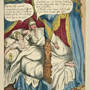 The Archduchess Maria Louisa going to take her NAP, 1810 (hand-coloured etching)