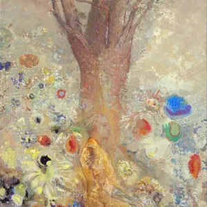 Der Buddha – Gemälde von Odilon Redon (1840–1916), 1904 – Öl auf Leinwand – Van-Gogh-Museum Der Buddha – Gemälde von Odilon Redon (1840–1916), 1904 – Öl auf Leinwand – Van-Gogh-Museum