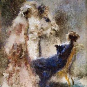 Hoher Leben - Eine pikanter Gesprächskreis von Cremona, Tranquillo 1837-1878 Hoher Leben - Eine pikanter Gesprächskreis von Cremona, Tranquillo 1837-1878