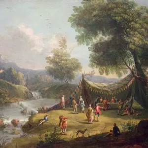 Print of Spring Scene in Oil on Canvas Print of Spring Scene in Oil on Canvas