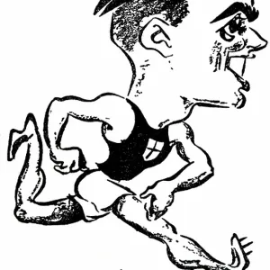 Un atleta italiano Luigi Beccali durante los Juegos Olímpicos de 1932. Un atleta italiano Luigi Beccali durante los Juegos Olímpicos de 1932.