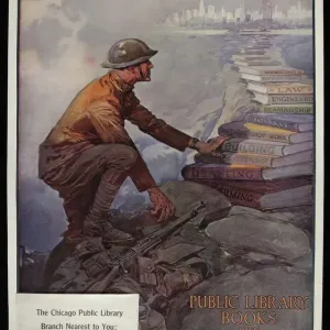 Colour Litho Print of Knowledge Wins, 1914-18 (72x49 cm) Colour Litho Print of Knowledge Wins, 1914-18 (72x49 cm)