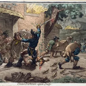 United Irishmen Upon Duty Print 1798 United Irishmen Upon Duty Print 1798