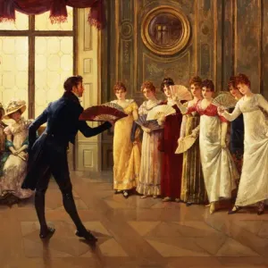 Fine Art Finder Print of Fan Flirtation, 1908 Fine Art Finder Print of Fan Flirtation, 1908
