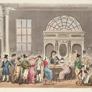 Well-known Visitors to the Pump Room, Bath Print