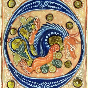 Historiated Initial O Print (14th century)
