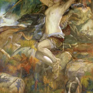 Fine Art Print of Diana of the Hunt, 1901 Fine Art Print of Diana of the Hunt, 1901