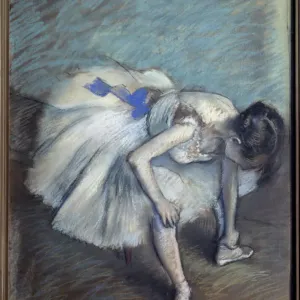 Edgar Degas Seated Dancer Pastel Print, 1881-1883 Edgar Degas Seated Dancer Pastel Print, 1881-1883