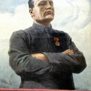 Mussolini Portrait Print 1932 Mussolini Portrait Print 1932