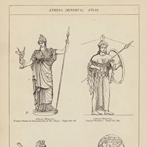 Athena, Minerva, Atlas (engraving)