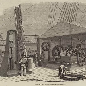 The Atlantic Telegraph Paying-Out Machine (engraving)