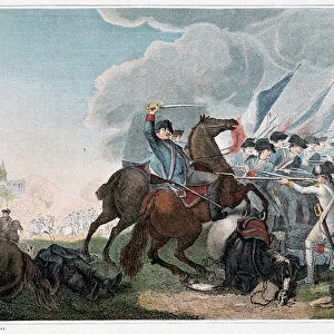 Attack of Prussian cavalry and infantry by the troops of the Republic (September 1792