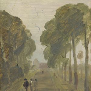 Avenue of Trees with Figures, previously attributed to J. M. W. Turner (1775-1851)