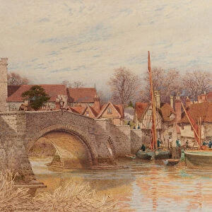 Aylesford bridge, 1907 (Watercolour)