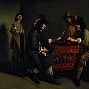 The Backgammon Players (oil on canvas)