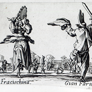 Balli de Sfessania, c. 1622 (engraving) (b / w photo)