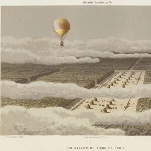 Un ballon du siege de Paris (colour litho)