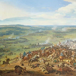 The Battle at Blenheim, near Hochstadt (Bavaria), 1704 (oil on canvas)