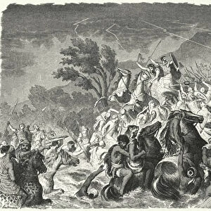 Battle of the Crimissus, 339 BC (engraving)