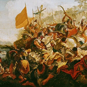 The Battle of the Granicus in May 334 BC (oil on canvas)