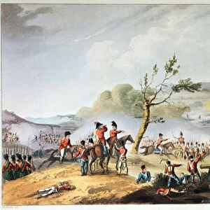 Battle of Maida, July 4th, 1806, engraved by Thomas Sutherland (b. c. 1785) (engraving)