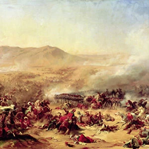 The Battle of Mont Thabor, 16th April 1799 (oil on canvas)