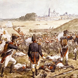 The Battle of Salamanca, 22 July 1812, circa 1900 (w / c)